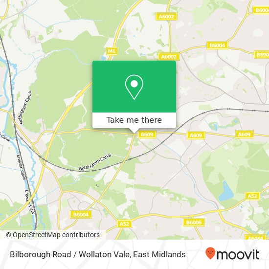 Bilborough Road / Wollaton Vale map