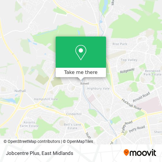 Jobcentre Plus map