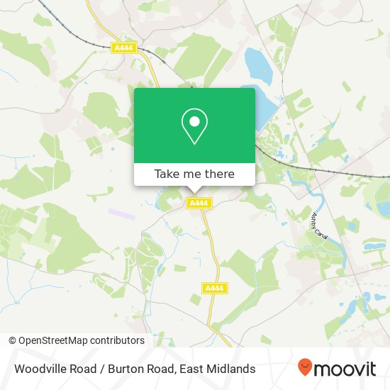 Woodville Road / Burton Road map