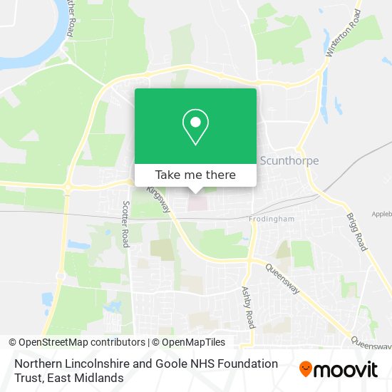 Northern Lincolnshire and Goole NHS Foundation Trust map