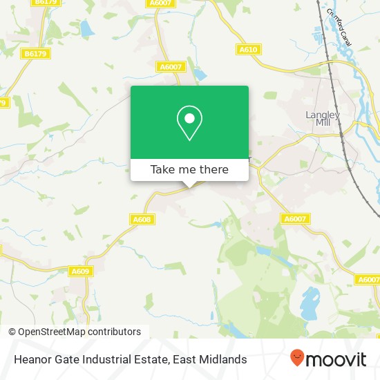 Heanor Gate Industrial Estate map