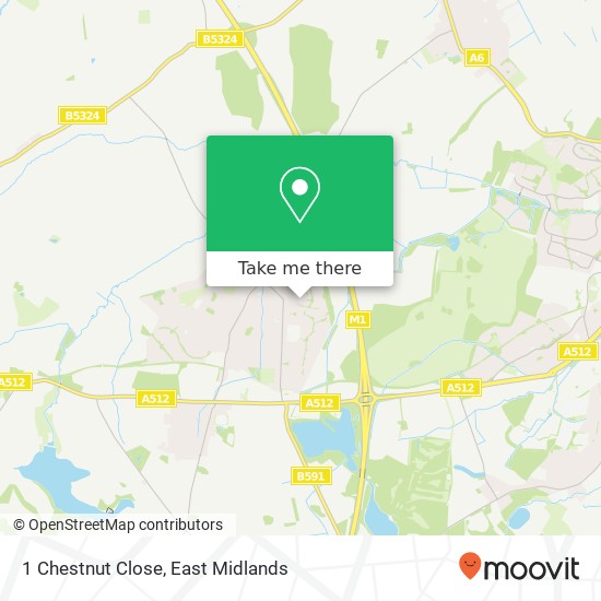 1 Chestnut Close map