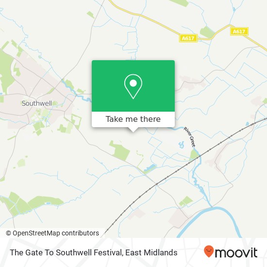 The Gate To Southwell Festival map