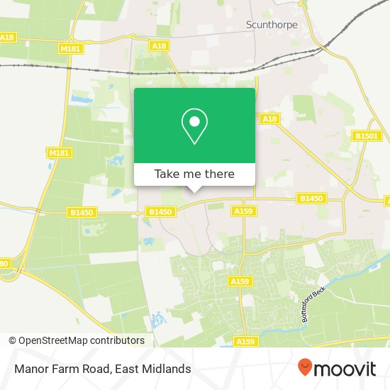 Manor Farm Road map