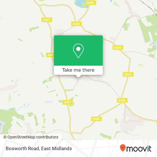 Bosworth Road map