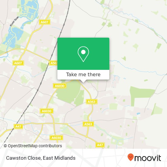 Cawston Close map
