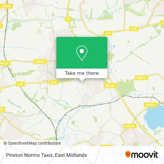 Pinxton Normo Taxis map