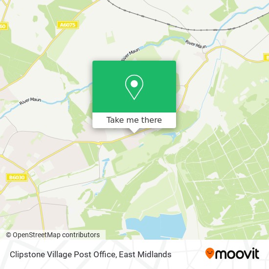 Clipstone Village Post Office map