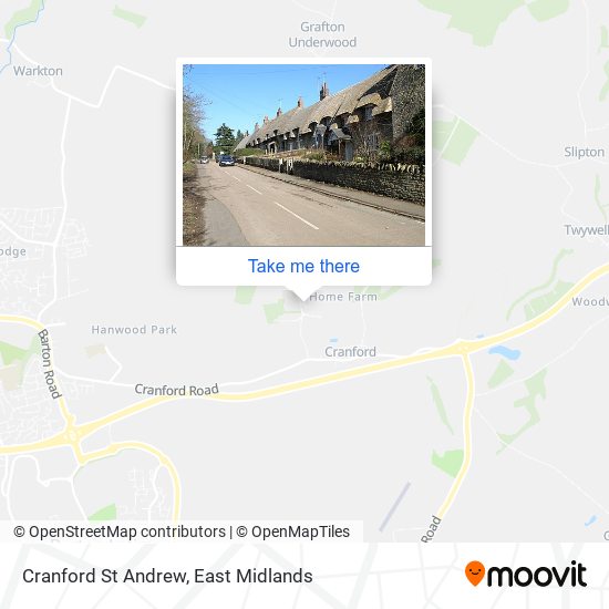 Cranford St Andrew map