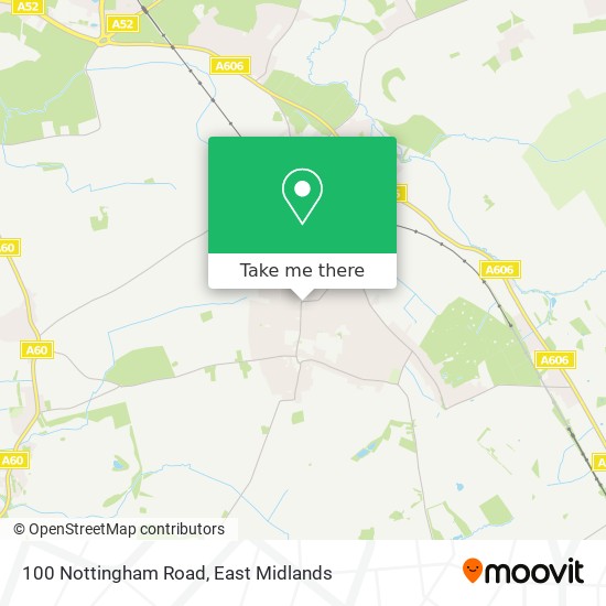 100 Nottingham Road map