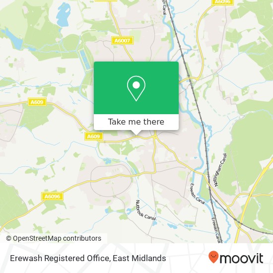 Erewash Registered Office map