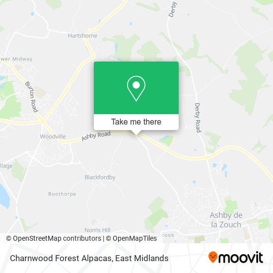 Charnwood Forest Alpacas map