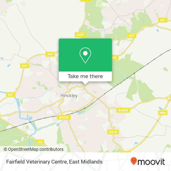 Fairfield Veterinary Centre map