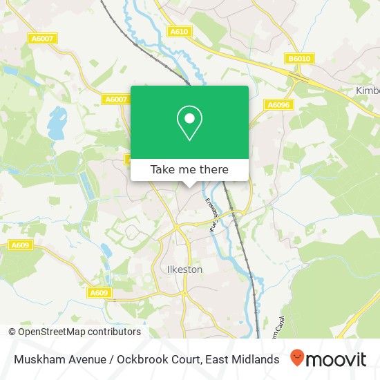 Muskham Avenue / Ockbrook Court map