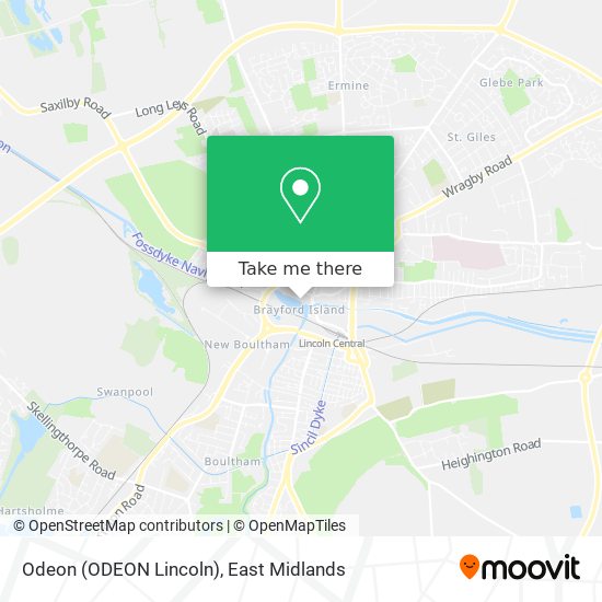 Odeon (ODEON Lincoln) map