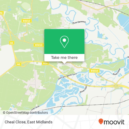 Cheal Close map