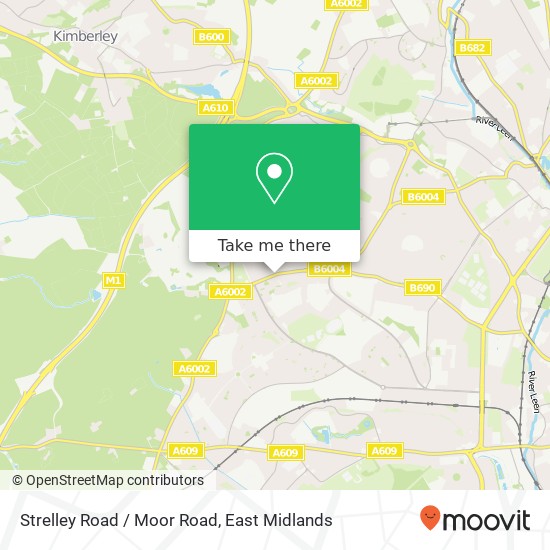 Strelley Road / Moor Road map