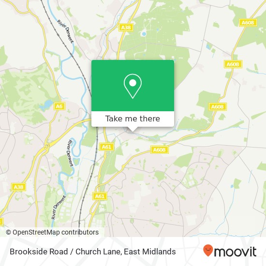 Brookside Road / Church Lane map