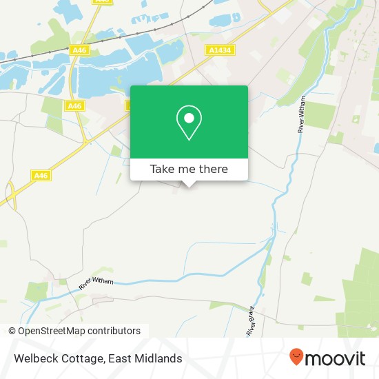 Welbeck Cottage map