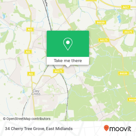 34 Cherry Tree Grove map