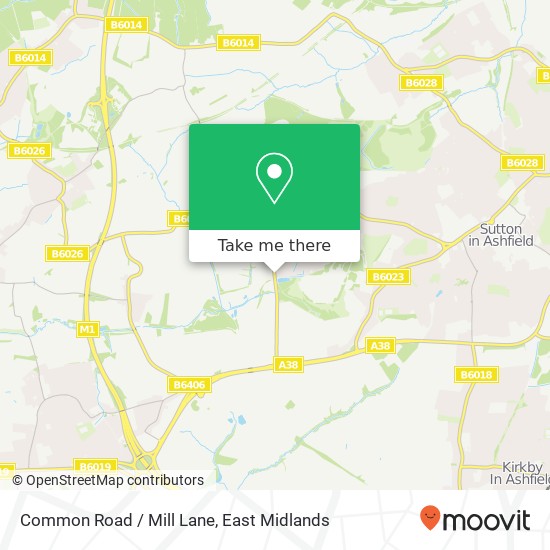 Common Road / Mill Lane map