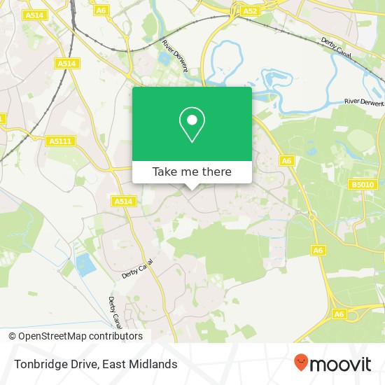 Tonbridge Drive map