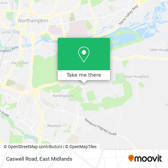 Caswell Road map