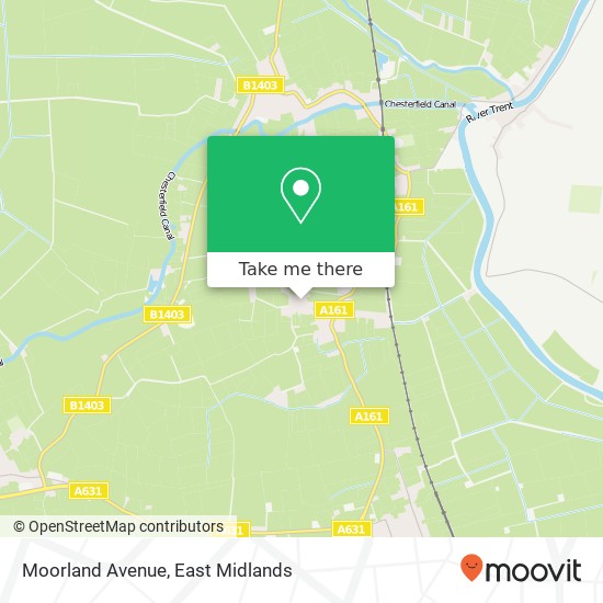 Moorland Avenue map