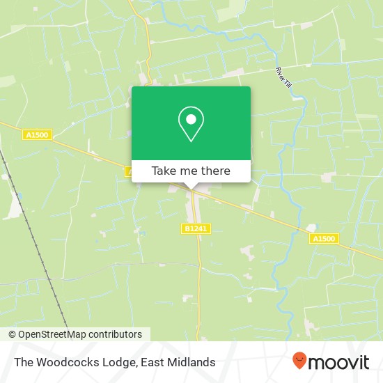 The Woodcocks Lodge map