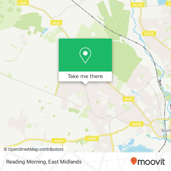Reading Morning map