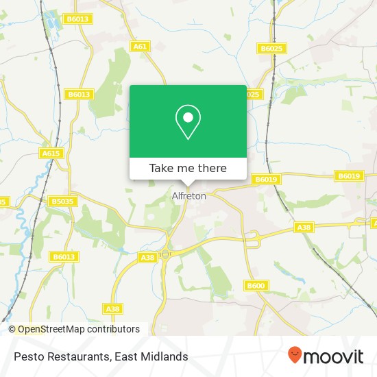 Pesto Restaurants map