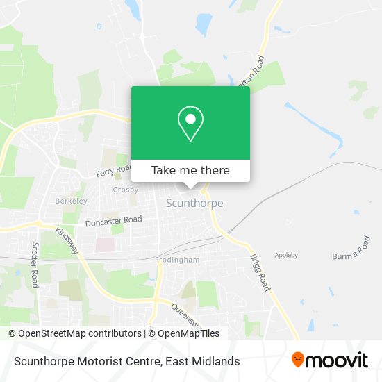 Scunthorpe Motorist Centre map