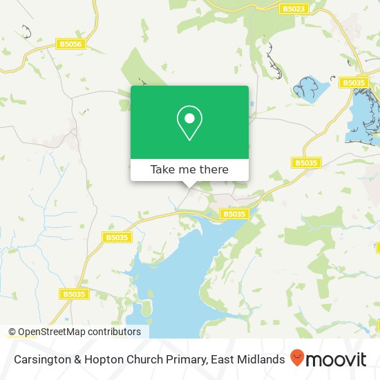 Carsington & Hopton Church Primary map