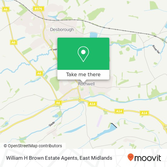 William H Brown Estate Agents map