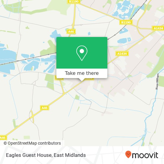 Eagles Guest House map