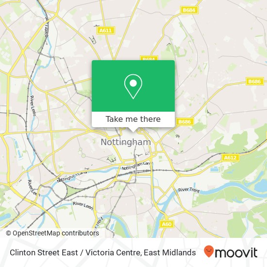 Clinton Street East / Victoria Centre map