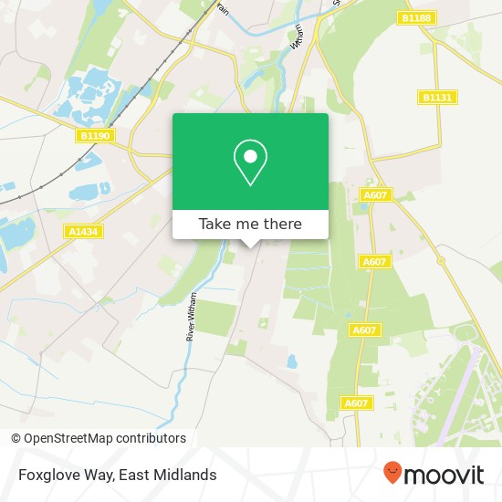 Foxglove Way map