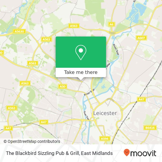 The Blackbird Sizzling Pub & Grill map