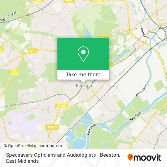 Specsavers Opticians and Audiologists - Beeston map