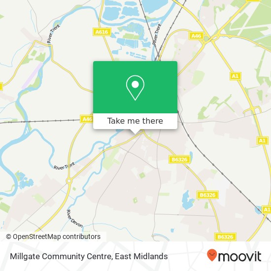 Millgate Community Centre map