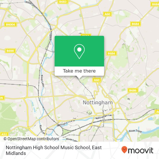 Nottingham High School Music School map