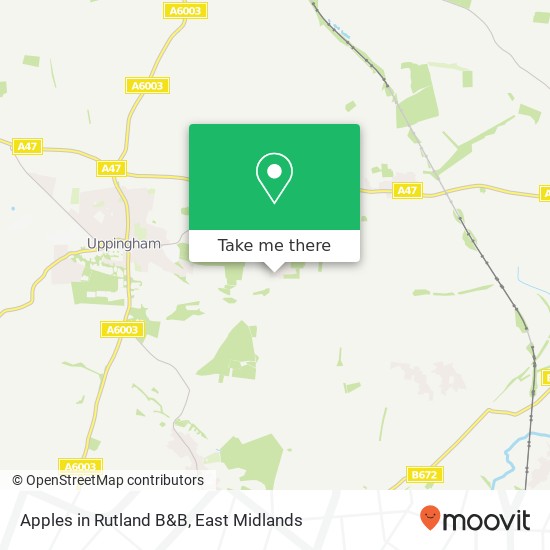 Apples in Rutland B&B map