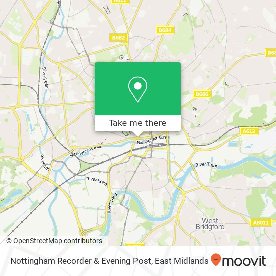 Nottingham Recorder & Evening Post map