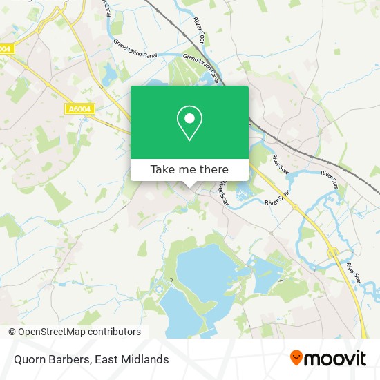 Quorn Barbers map