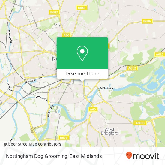 Nottingham Dog Grooming map