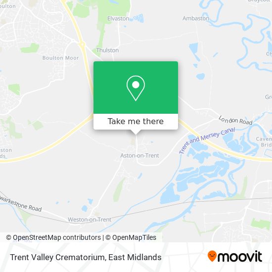 Trent Valley Crematorium map