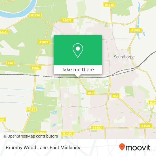 Brumby Wood Lane map