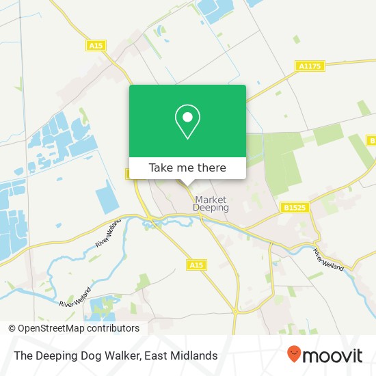The Deeping Dog Walker map