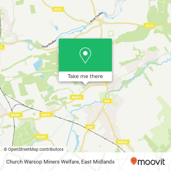 Church Warsop Miners Welfare map