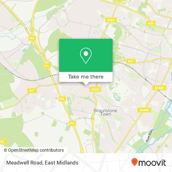 Meadwell Road map